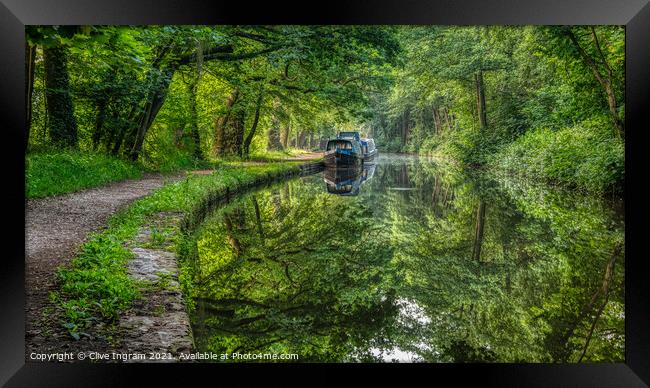 Serene Canal Dreams Framed Print by Clive Ingram