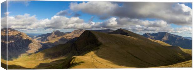 Snowdon Panoramic Canvas Print by Rory Trappe