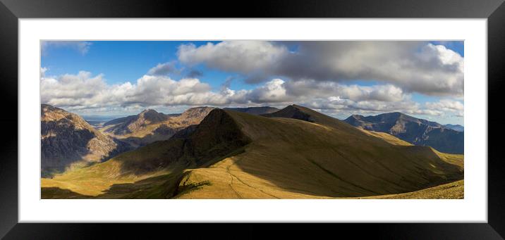 Snowdon Panoramic Framed Mounted Print by Rory Trappe