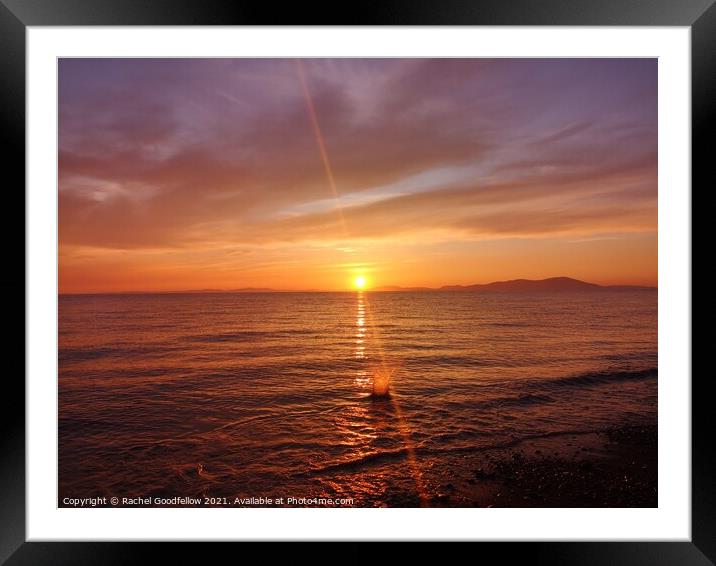 Splash Sunset Framed Mounted Print by Rachel Goodfellow