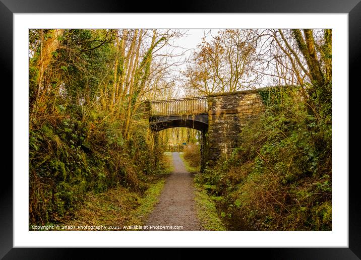 Road bridge at Lodge of Kelton over the old Paddy Line or Galloway railway line Framed Mounted Print by SnapT Photography