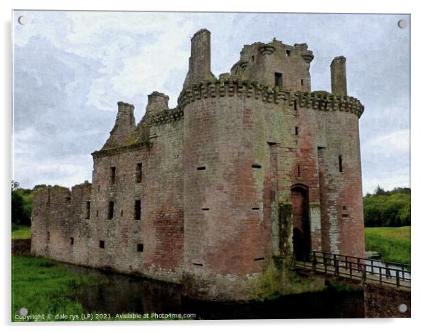 Caerlaverock Castle Acrylic by dale rys (LP)