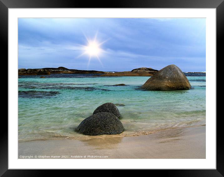 Greens Pool Framed Mounted Print by Stephen Hamer