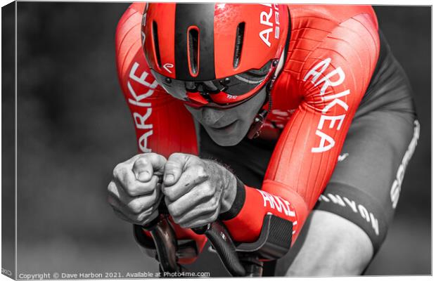 Time Trial Canvas Print by Dave Harbon