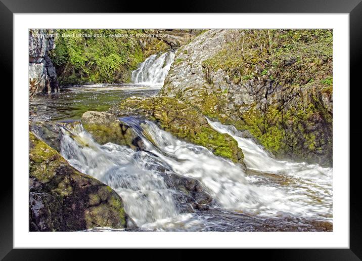 Beezley Falls at Ingleton, Yorkshire Dales. Framed Mounted Print by David Birchall