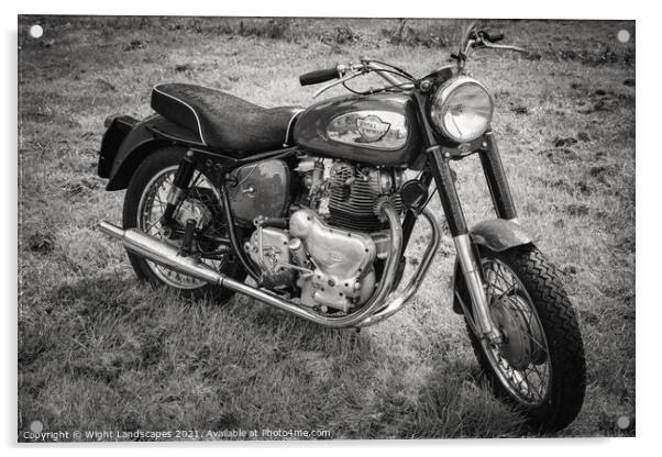 Royal Enfield Classic Motorcycle Acrylic by Wight Landscapes