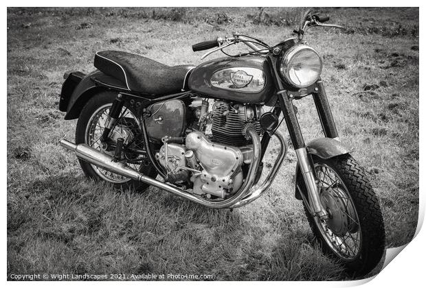 Royal Enfield Classic Motorcycle Print by Wight Landscapes