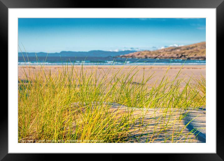 Achnahaird Bay, Scotland Framed Mounted Print by geoff shoults