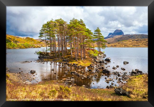 Suilven and Glen Canisp, Assynt, Scotland Framed Print by geoff shoults