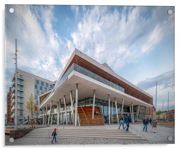 Helsingborg SeaU Conference Center and Hotel Wide Angle View Acrylic by Antony McAulay