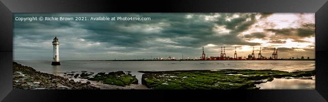 New Brighton Panorama Framed Print by Richie Brown
