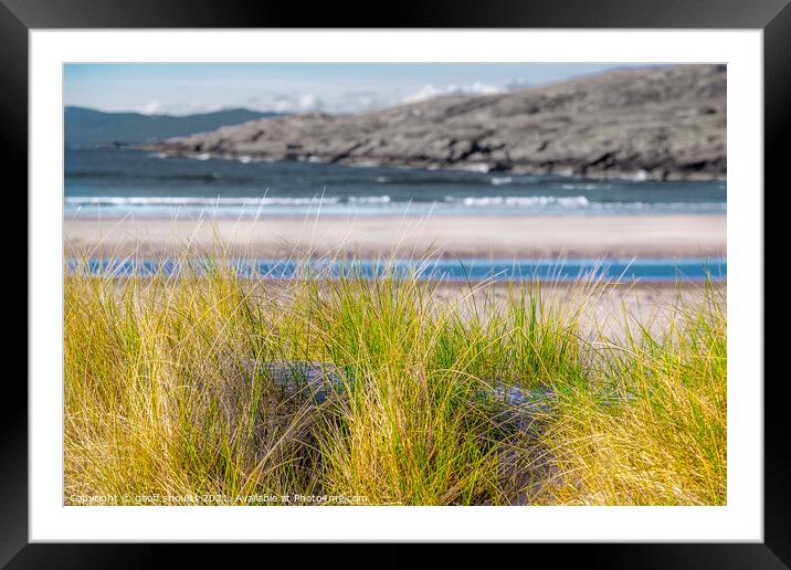 Achnahaird Bay in Assynt, Scotland Framed Mounted Print by geoff shoults