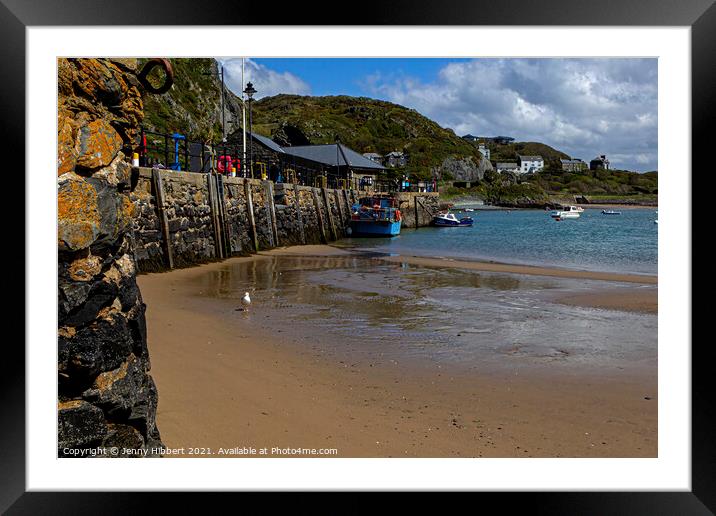 Barmouth harbour Framed Mounted Print by Jenny Hibbert