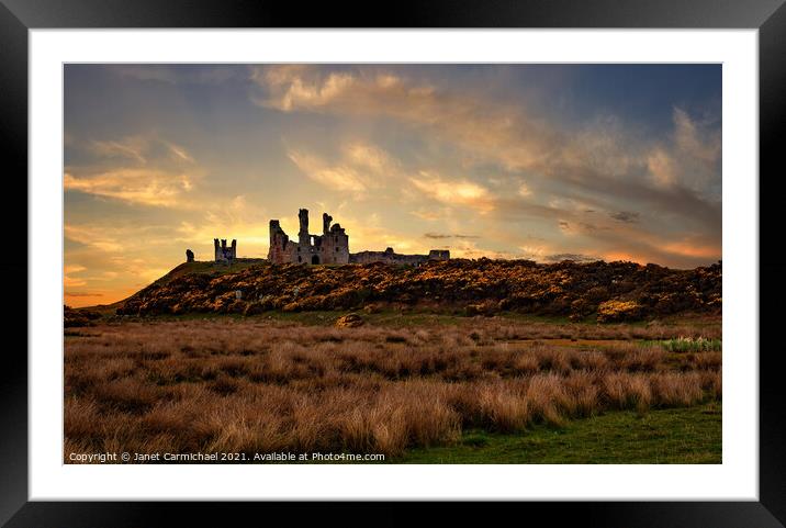 Iconic Ruins at Golden Hour Framed Mounted Print by Janet Carmichael