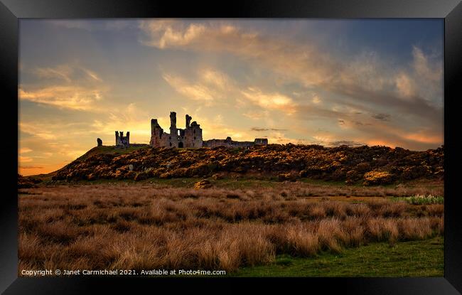 Iconic Ruins at Golden Hour Framed Print by Janet Carmichael