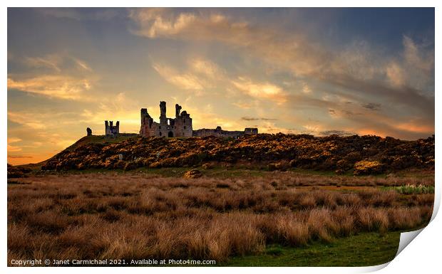 Iconic Ruins at Golden Hour Print by Janet Carmichael