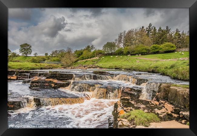 Sleightholme Beck Cascade (2) Framed Print by Richard Laidler