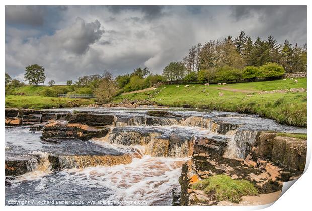 Sleightholme Beck Cascade (2) Print by Richard Laidler