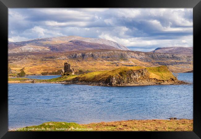 Ardvreck Castle, Sutherland Framed Print by geoff shoults