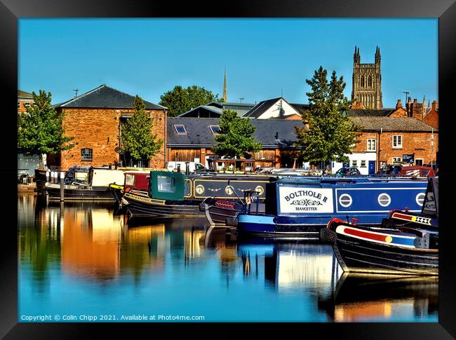 Diglis Basin Framed Print by Colin Chipp