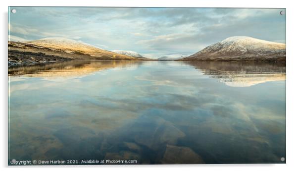 Loch Glascarnoch Acrylic by Dave Harbon