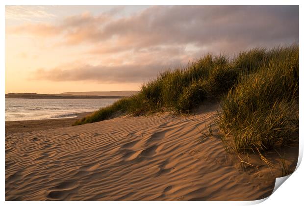 Sunset sands of Instow Beach Print by Tony Twyman
