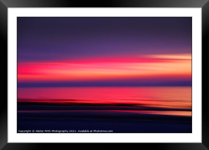 West Coast sunset Framed Mounted Print by Alister Firth Photography