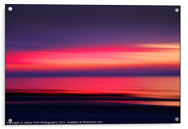 West Coast sunset Acrylic by Alister Firth Photography