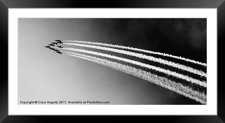 Red Arrows (Newcastle Co.Down 2011) Framed Mounted Print by Ciara Hegarty