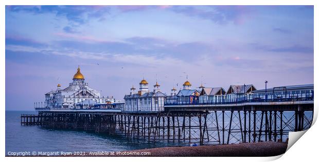 A Serene Evening in Eastbourne Print by Margaret Ryan