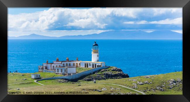 Lighthouse at Neist Point, Isle of Skye Framed Print by Keith Douglas