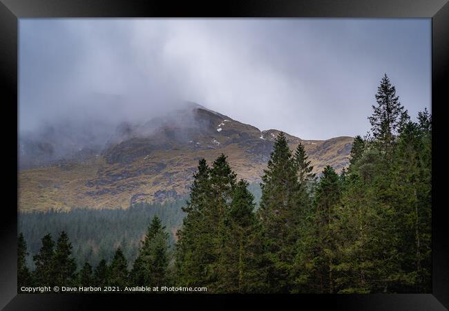 Glen Croe View Framed Print by Dave Harbon