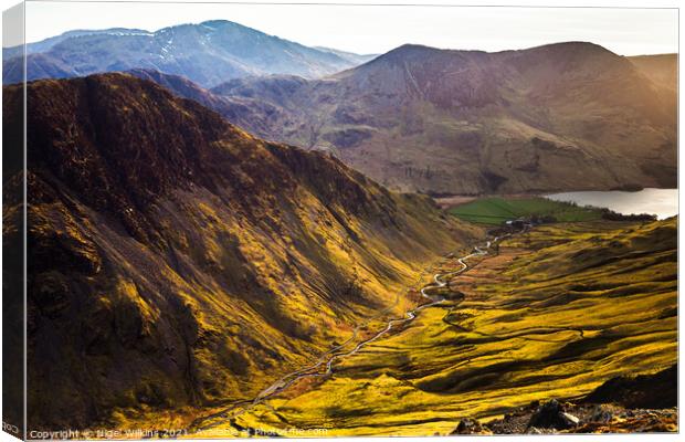 Fleetwith Pike & Honister Pass Canvas Print by Nigel Wilkins