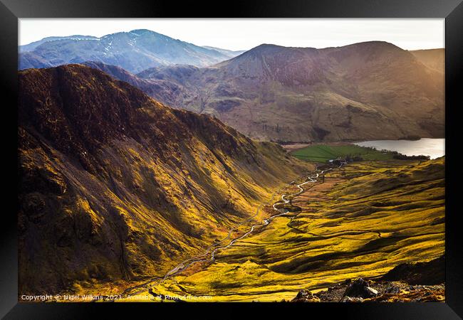 Fleetwith Pike & Honister Pass Framed Print by Nigel Wilkins