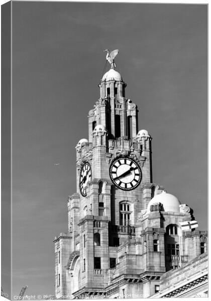 Liver building, Liverpool Canvas Print by Philip Brookes