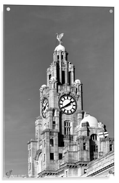 Liver building, Liverpool Acrylic by Philip Brookes