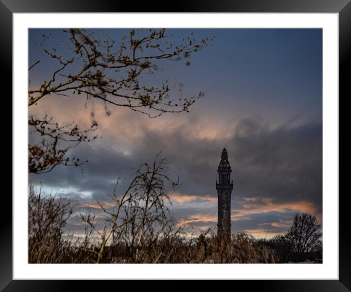 Wainhouse Tower from West Vale  Framed Mounted Print by Glen Allen