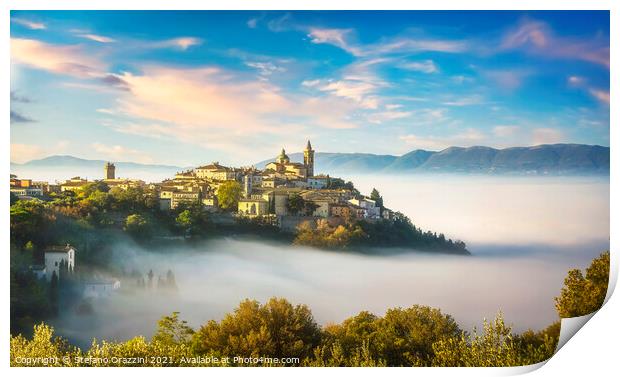 Trevi above the Fog Print by Stefano Orazzini