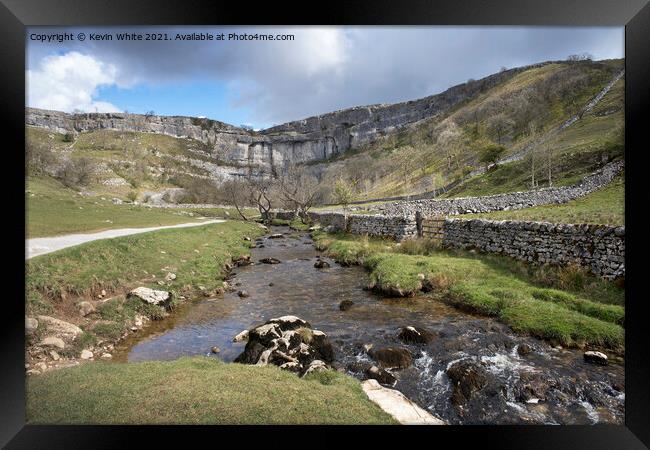 Malham Cove Yorkshire Dales Framed Print by Kevin White