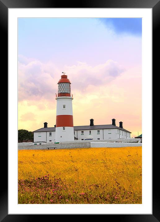 souter lighthouse 2 Framed Mounted Print by Northeast Images