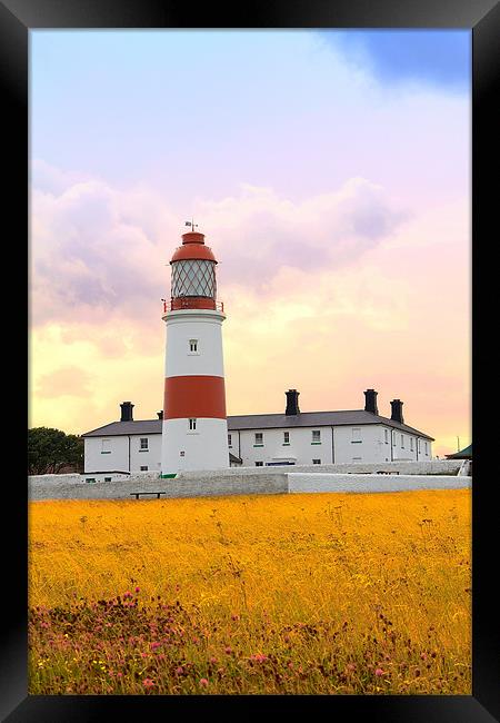 souter lighthouse 2 Framed Print by Northeast Images