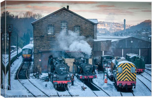 Keighley & Worth Valley Railway Canvas Print by Philip Baines
