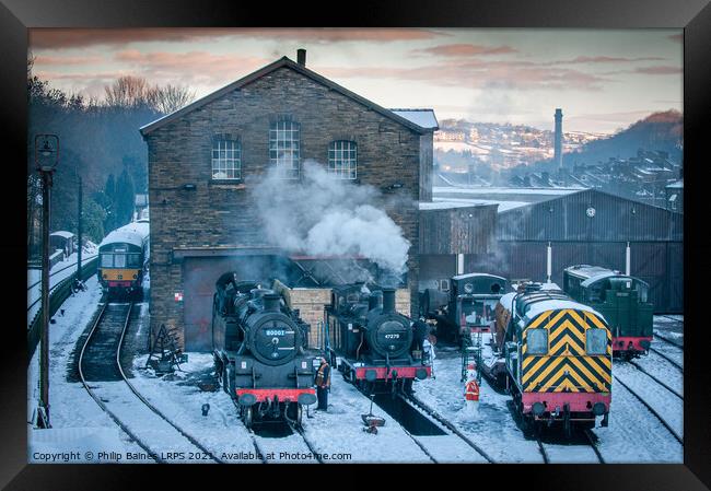 Keighley & Worth Valley Railway Framed Print by Philip Baines