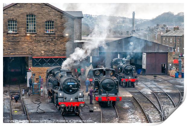 Keighley & Worth Valley Railway Print by Philip Baines
