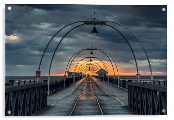 Southport Pier Acrylic by Roger Green