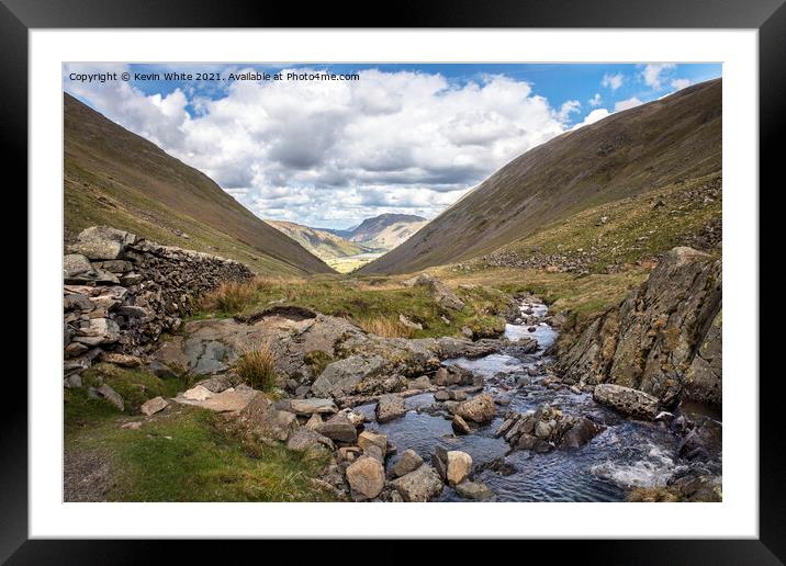 Kirkstone Pass Framed Mounted Print by Kevin White