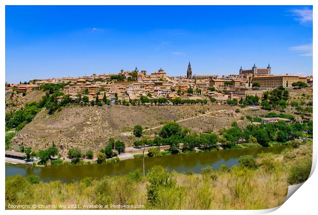 Tagus River and Toledo, a World Heritage Site city in Spain Print by Chun Ju Wu