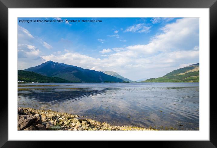 Loch Leven Landscape Scotland Framed Mounted Print by Pearl Bucknall