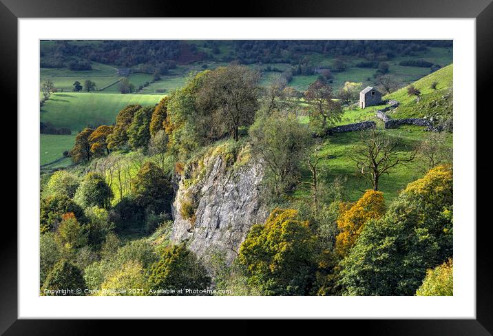 Autumn at Aldery Cliff Framed Mounted Print by Chris Drabble
