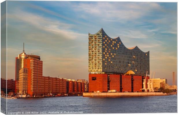 Elbphilharmonie in Hamburg Canvas Print by Dirk Rüter